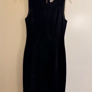 Calvin Klein Suede Black Dress